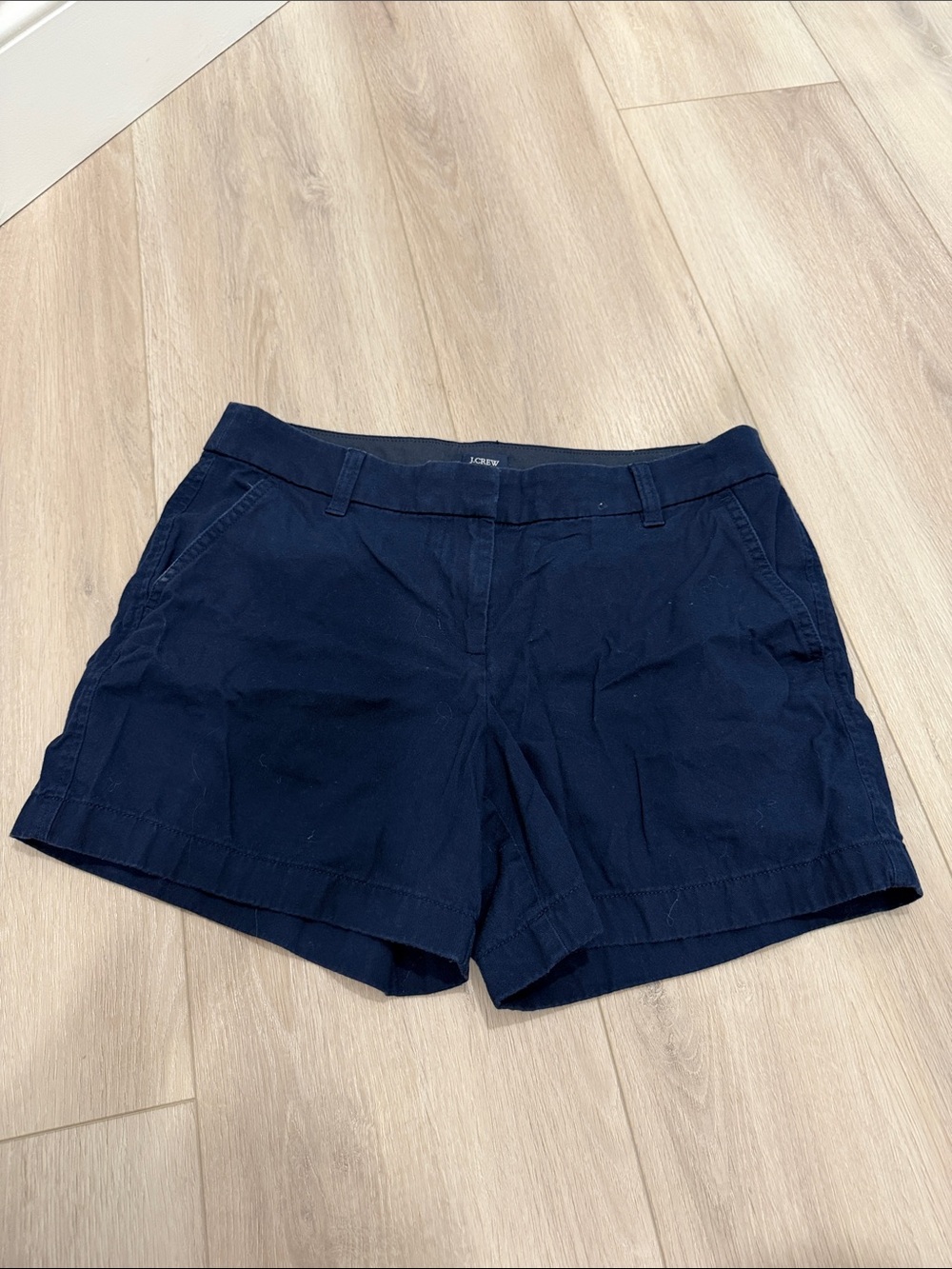 J. Crew Dark Navy Cotton Chino Bermuda Shorts